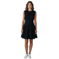 Load image into Gallery viewer, Simone Rocha Black Sleeveless Flared Boucle Tweed Cocktail Dress
