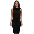 Load image into Gallery viewer, Donna Karan Black Essential Jersey Infinity System Dress
