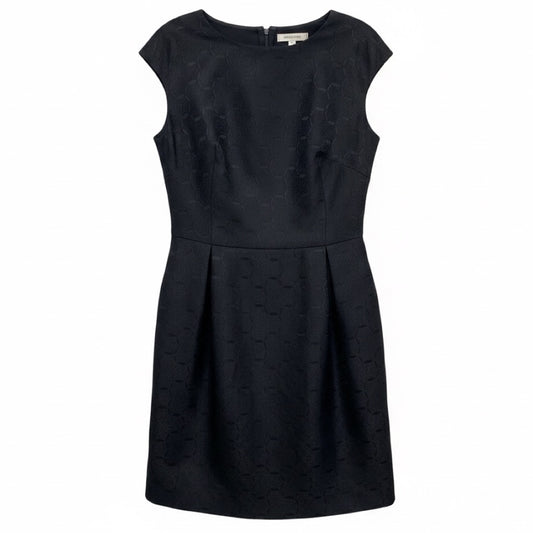 Dries Van Noten Black Sleeveless Jacquard Midi Dress
