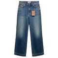 Load image into Gallery viewer, Etro Dark Blue Wash Five Pocket Wide Leg Embroidered Pocket Cotton Jeans
