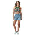 Load image into Gallery viewer, Etro Green Multicolor Maglia Loto Cropped Crochet Knit Top
