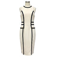 Load image into Gallery viewer, Elisabetta Franchi Ivory / Black Two Tone Midi Dress
