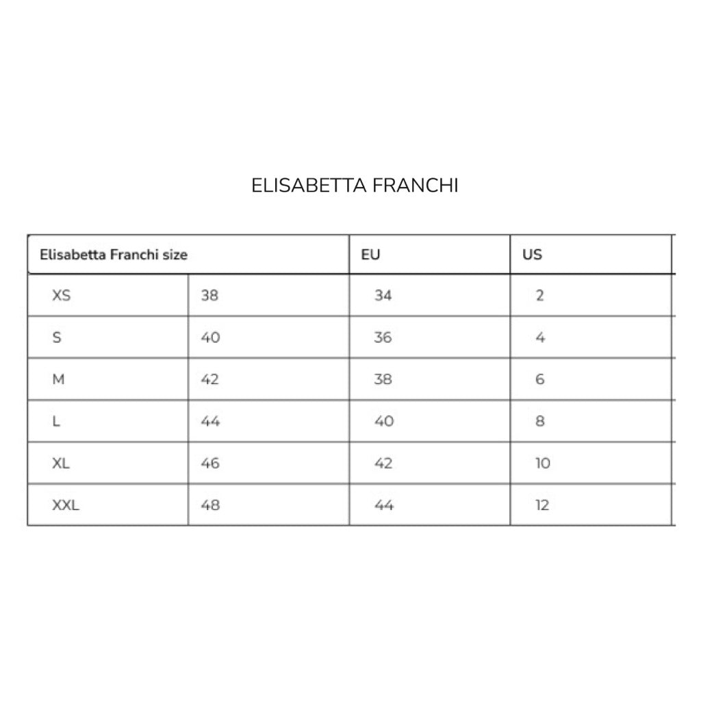 Elisabetta Franchi Ivory / Black Two Tone Midi Dress