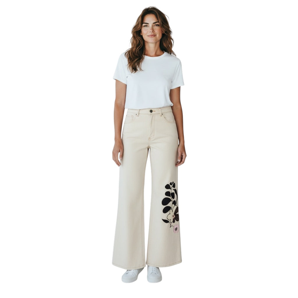 forte_forte Dune Beige Le Bouquet Pant