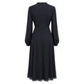 Load image into Gallery viewer, Gabriela Hearst Navy Blue Holt Silk Midi Dress
