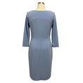 Load image into Gallery viewer, Giorgio Armani Light Blue Long Sleeved Stretch Knit Shift Dress

