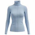 Load image into Gallery viewer, Gabriela Hearst Light Blue Cashmere and Silk Fine Knit Turtleneck Sweater

