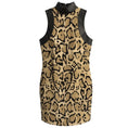 Load image into Gallery viewer, Gucci Natural / Black Leopard Print Silk Cady Dress with Leather Trim
