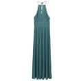 Load image into Gallery viewer, Jonathan Simkhai Celeste Blue Carli Plisse Halter Midi Dress
