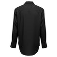 Load image into Gallery viewer, Joseph Black Long Sleeved Silk Button Front Blouse
