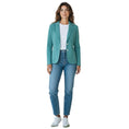 Load image into Gallery viewer, Circolo 1901 Dusty Sky Two Button Cotton Stretch Felpa Blazer Jacket
