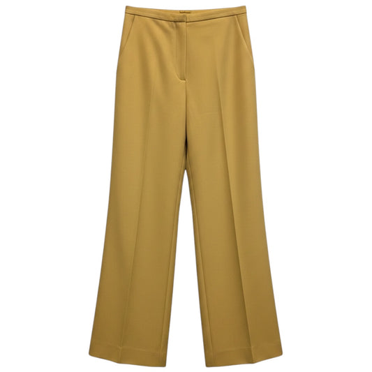Khaite Tan Wide Leg Cotton Pants / Trousers