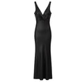 Load image into Gallery viewer, Khaite Black Sleeveless Cross Back Silk Midi Cocktail Dress
