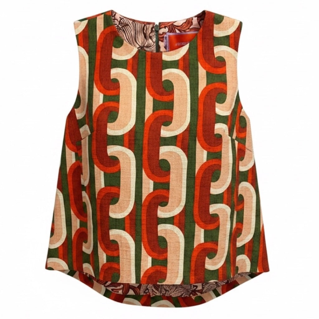 La DoubleJ Pale Pink Multi Shot Cotton Prometheus Print La Scala Top