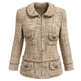 Load image into Gallery viewer, Marc Jacobs Beige / Tan Woven Chenille Tweed Blazer
