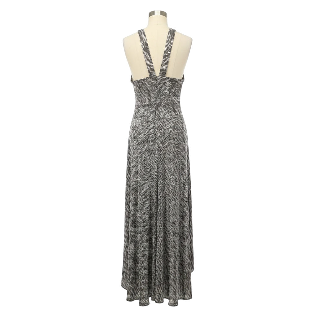 Maje Black / White Animalier Noir Blanc Maxi Dress