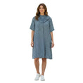 Load image into Gallery viewer, Marni Light Blue / Black Printed Short Sleeved Cotton Dress
