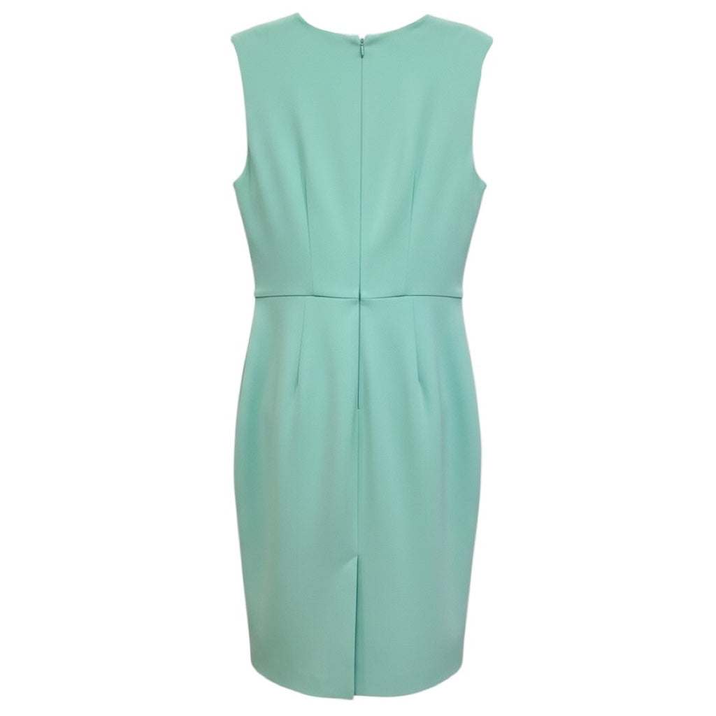 Max Mara Mint Green Sleeveless Crepe Midi Dress