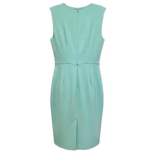 Max Mara Mint Green Sleeveless Crepe Midi Dress