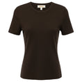 Load image into Gallery viewer, Michael Kors Collection Chocolate Brown Cashmere Short Sleeve Sweater

