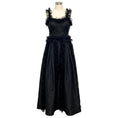Load image into Gallery viewer, Nina Ricci Vintage Black Dot Patterned Mesh Tulle and Taffeta Gown
