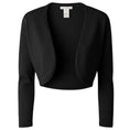 Load image into Gallery viewer, Oscar de la Renta Navy Blue Cropped Cashmere and Silk Knit Sweater with Open Front
