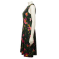 Load image into Gallery viewer, Oscar de la Renta Pink / Navy / Green Multi Camellia Poplin Midi Dress
