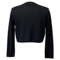 Load image into Gallery viewer, Oscar de la Renta Navy Blue Cropped Cashmere and Silk Knit Sweater with Open Front
