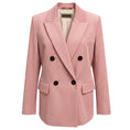 Load image into Gallery viewer, Peserico Pink Double Breasted Velvet Corduroy Blazer Jacket
