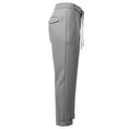 Load image into Gallery viewer, Peserico Light Grey Metallic Tailored Cuffed Straight Leg Wool Trousers
