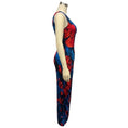 Load image into Gallery viewer, Peter Pilotto Blue / Red Sleeveless Jersey Stretch Midi Dress
