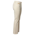 Load image into Gallery viewer, Patou Ivory Regenerated Cotton Denim Flare Jeans
