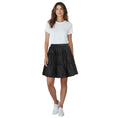 Load image into Gallery viewer, Prada Black Pleated Tiered Nylon Mini Skirt
