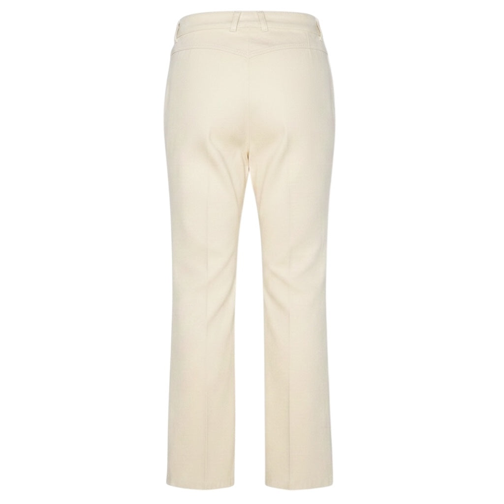 Patou Ivory Regenerated Cotton Denim Flare Jeans