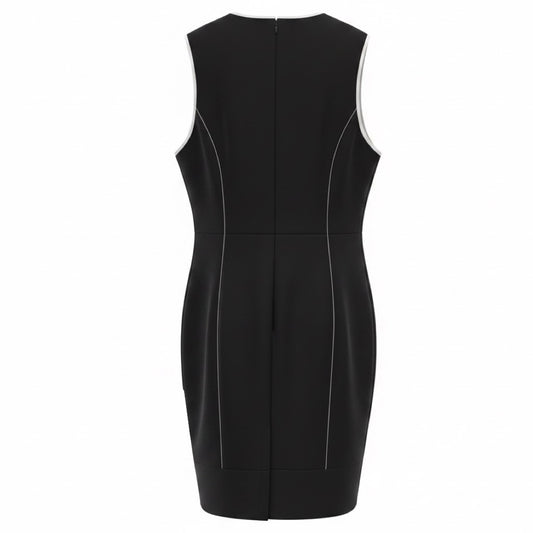Paco Rabanne Black / White Sleeveless Mini Dress
