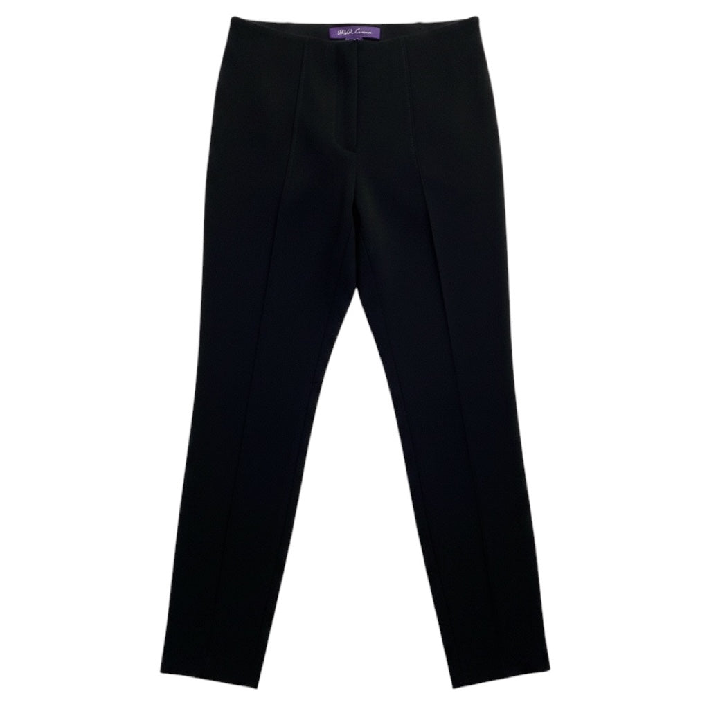 Ralph Lauren Collection Black Stretch Technical Fabric Riding Pants with Ankle Zippers