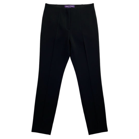 Ralph Lauren Collection Black Stretch Technical Fabric Riding Pants with Ankle Zippers