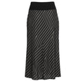 Load image into Gallery viewer, Rick Owens Black / Pearl Multi-Way Stripe Midi Skirt
