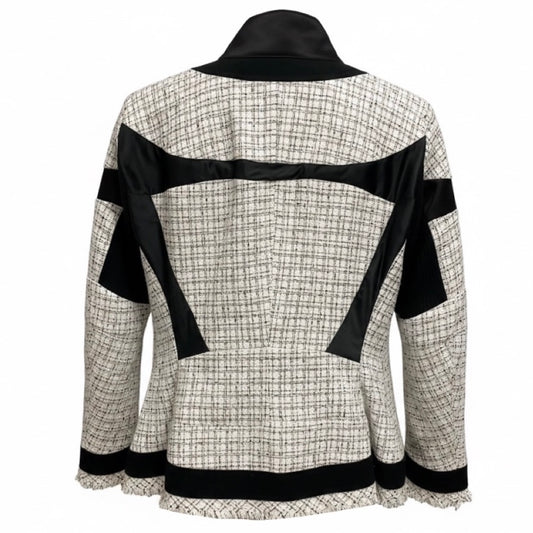 Sacai White / Black Summer Tweed Jacket