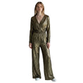 Load image into Gallery viewer, forte_forte Light Blue / Gold Metallic Velvet Top and Wide Leg Pants
