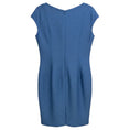 Load image into Gallery viewer, St. John Cerulean Blue Cap Sleeved Knit Dress
