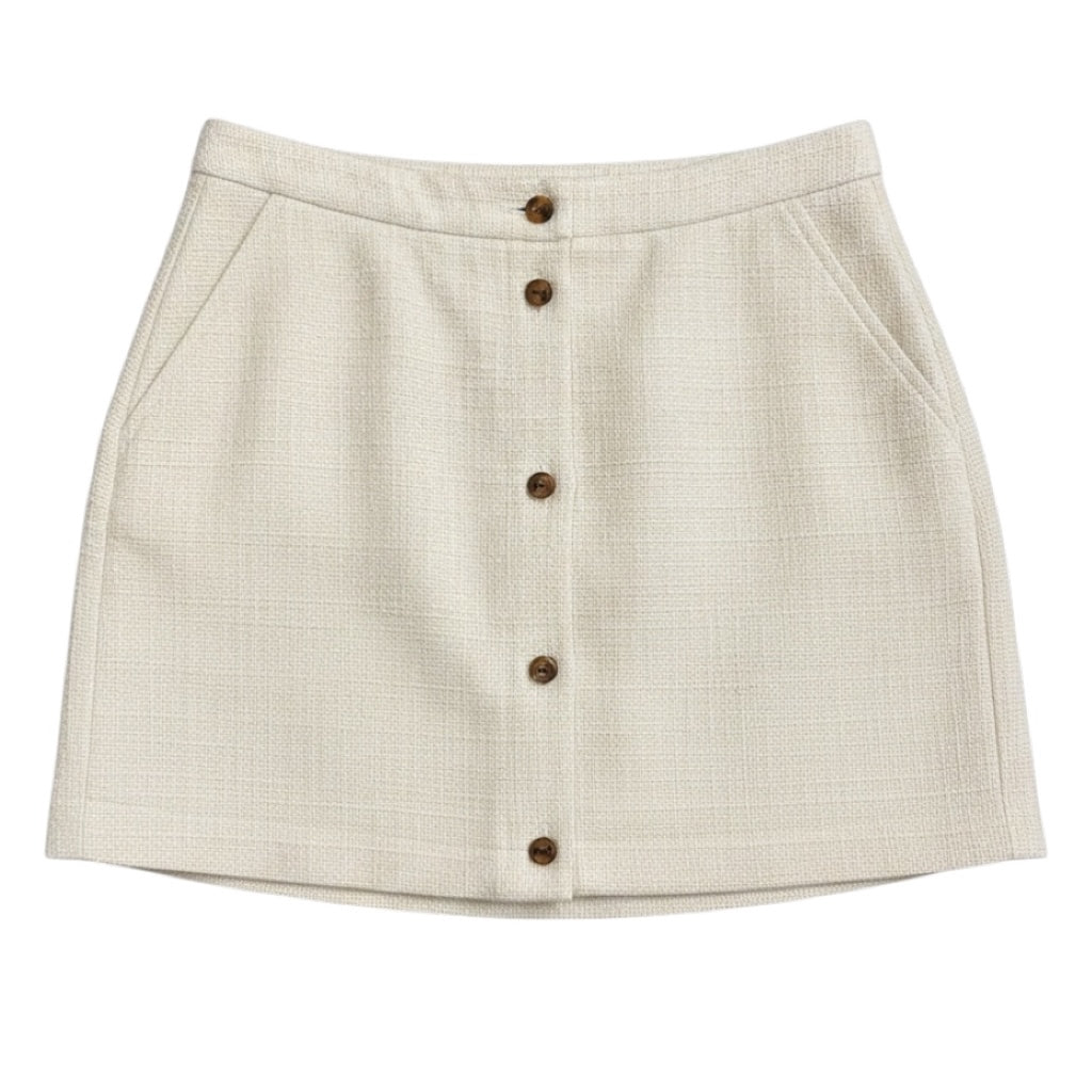 Blaze Milano Cream Missy Appaloosa Mini Skirt