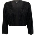 Load image into Gallery viewer, St. John Black Shimmer Open Cardigan
