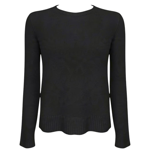 Loro Piana Black Baby Cashmere Long Sleeved Crewneck Pullover Sweater