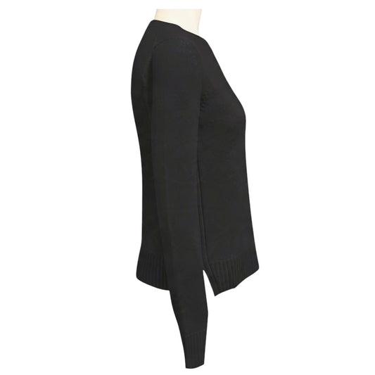 Loro Piana Black Baby Cashmere Long Sleeved Crewneck Pullover Sweater