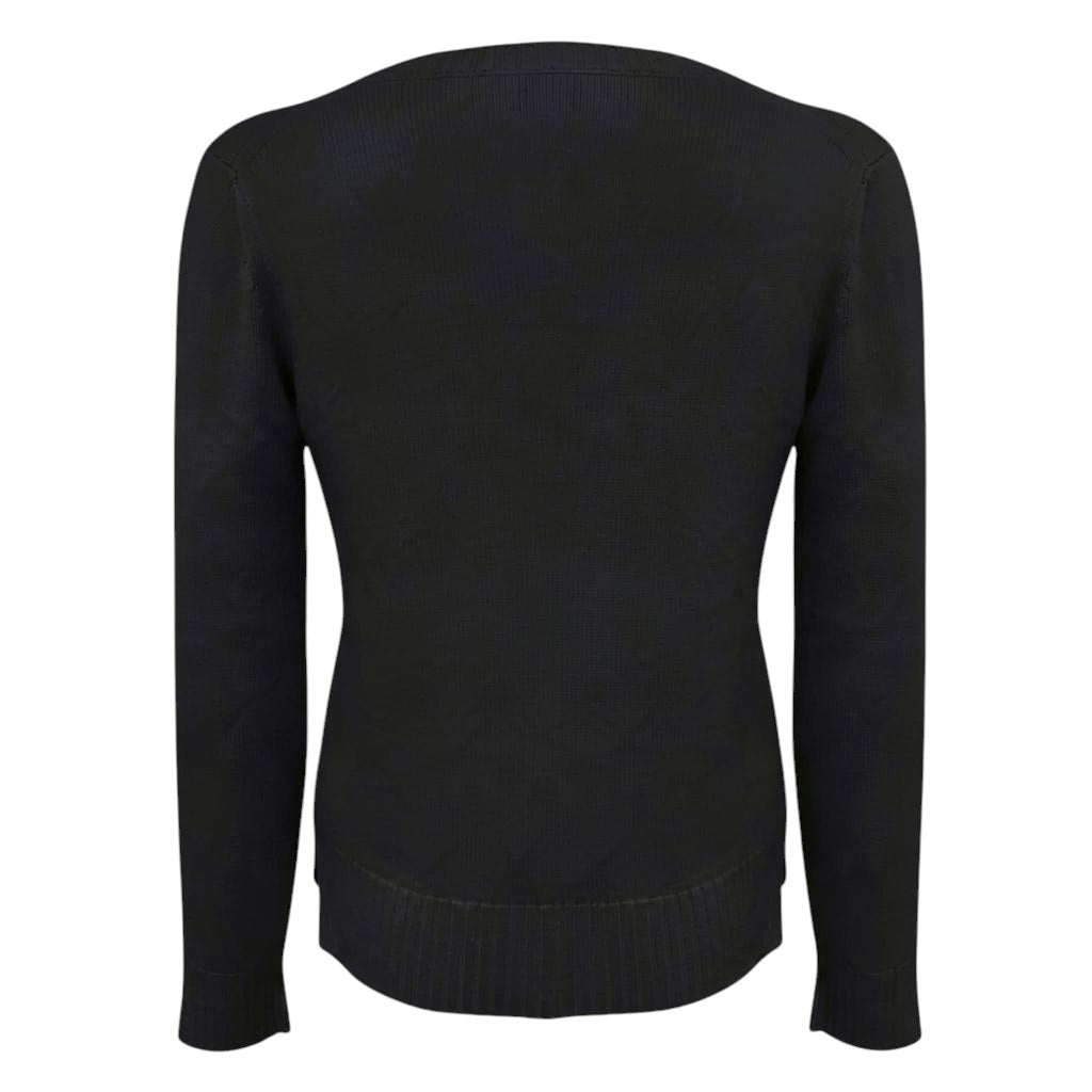 Loro Piana Black Baby Cashmere Long Sleeved Crewneck Pullover Sweater