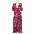 Load image into Gallery viewer, Tanya Taylor Pink Multi Floral Printed Blaire Maxi Dress with Belt
