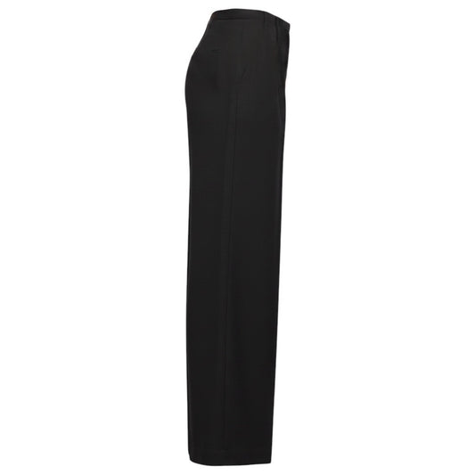 The Row Black Wide Leg Trousers / Pants
