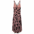 Load image into Gallery viewer, Tuleh Pink / Black Printed Sleeveless Silk Midi Dress
