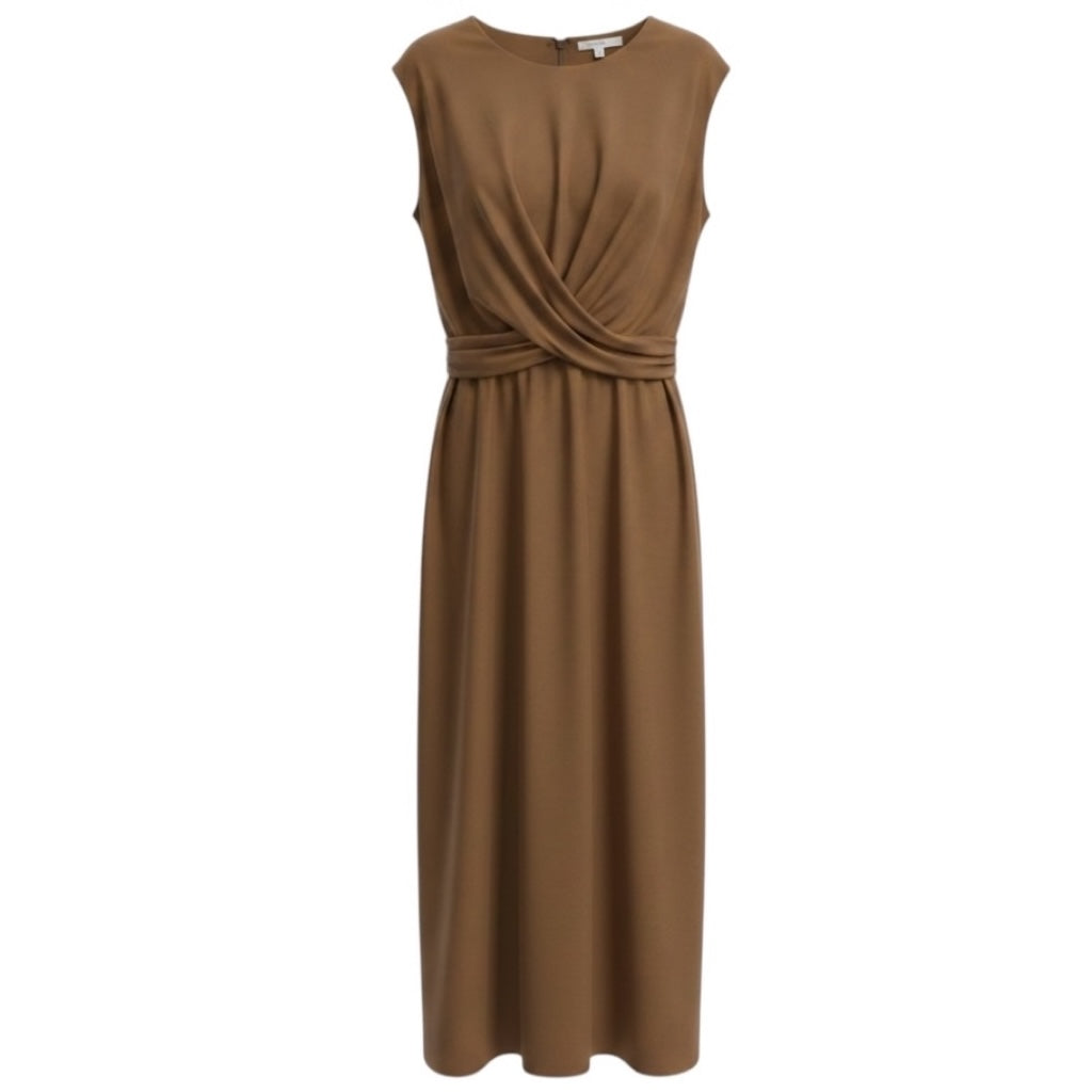 Vince Bronze Twist Front Maxi Dress